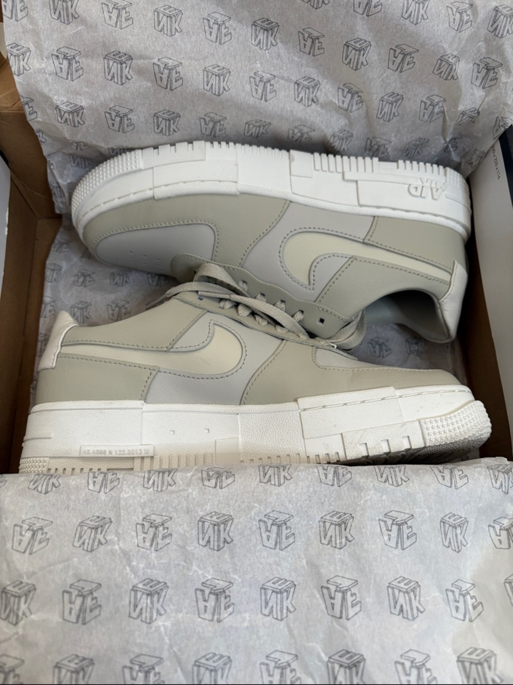 Nike AF1 - Pixel ‘Light Stone’ - Womens - Picture 9 of 10